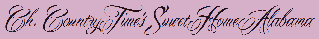 Ch. Country Time's Sweet Home Alabama